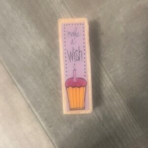 Make a Wish Cupcake Design Stamp